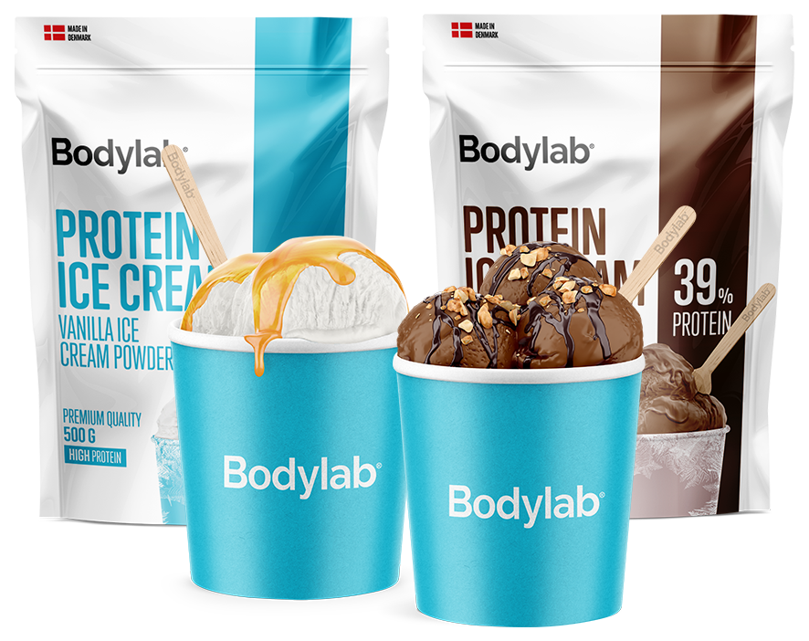 Protein Glass Håll huvudet kallt nu Protein Ice Cream Mix.