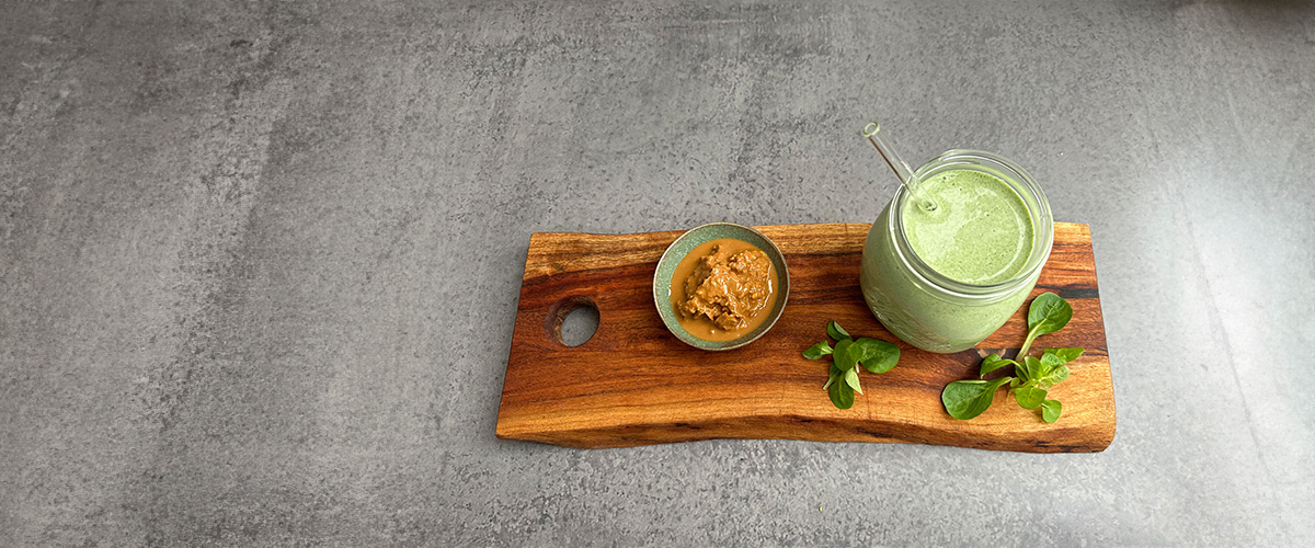 Weight gainer-smoothie med banan och spenat