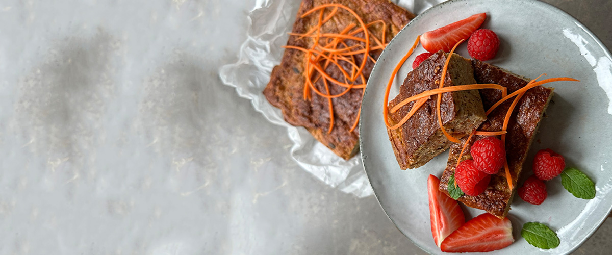 Bakad gröt med morot och havre