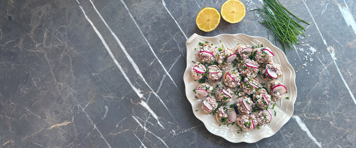 Glutenfria blinis med tonfisksallad