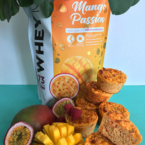 Mango Passion Protein Muffins
