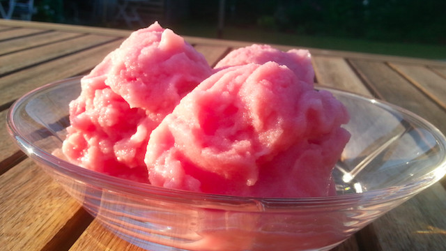 Vattenmelonsorbet