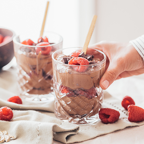 Vegansk chokladpudding