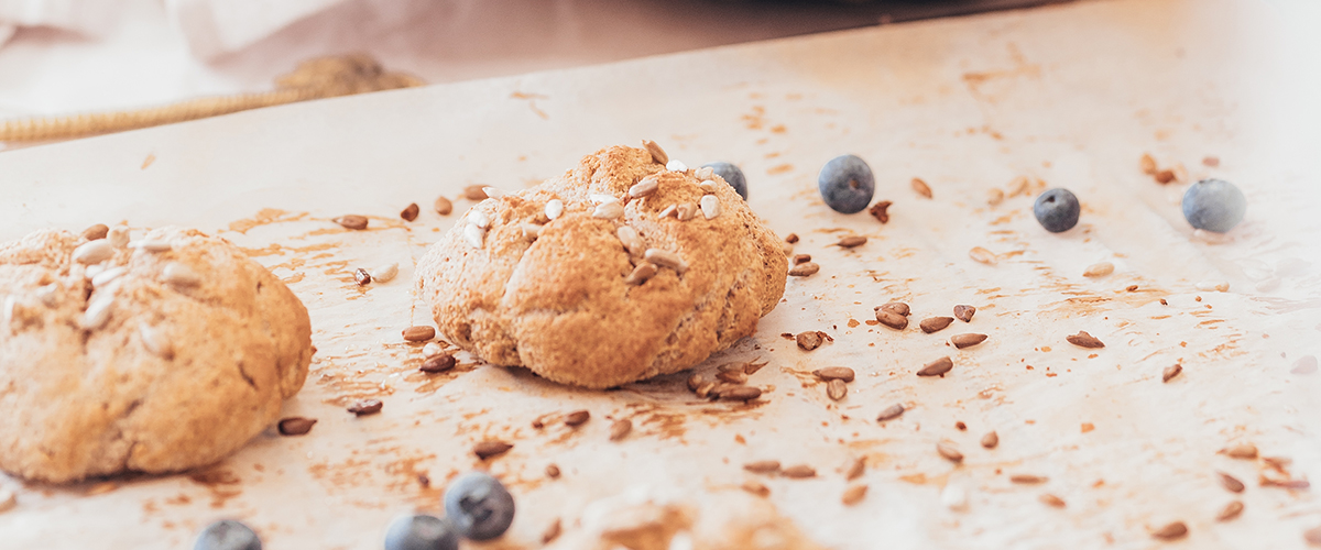 Veganske proteinrika scones