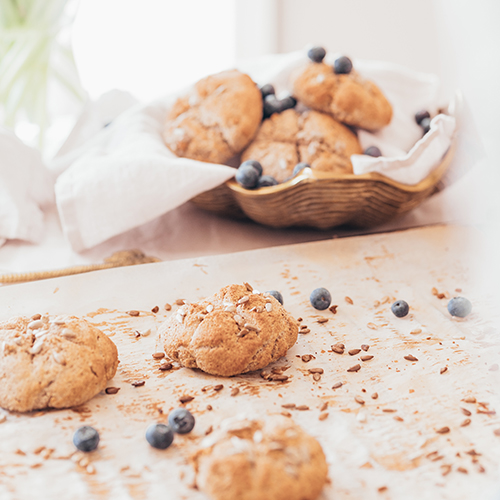 Veganske proteinrika scones