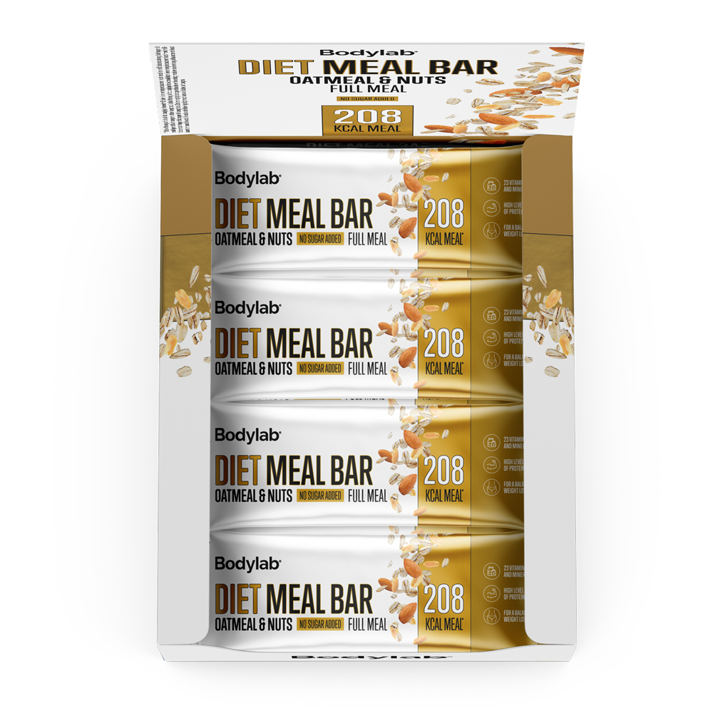 Bodylab Diet Meal Bar (12 x 55 g) - Oatmeal & Nuts