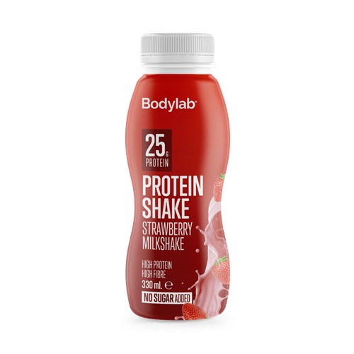 Bodylab Protein Shake (330 ml) - Strawberry Milkshake (Best før 06-09-2025)