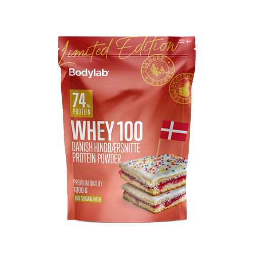 Bodylab Whey 100 (1 kg) - Danish Hindbærsnitte